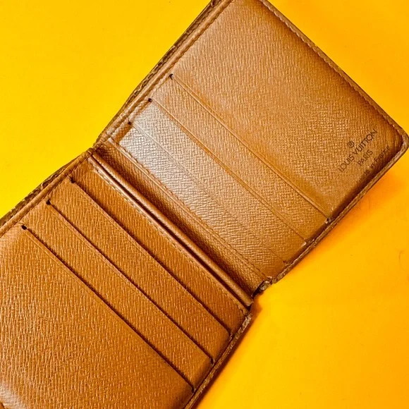 Louis Vuitton Brown and Gold Monogram Card Holder pocket organizer - Picture 7 of 12